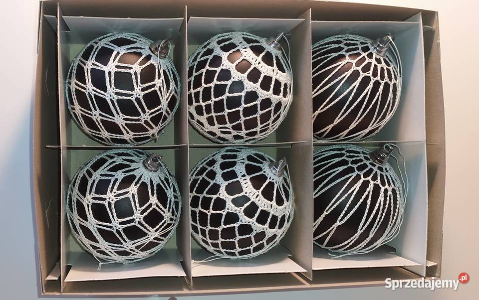 Bombki czarne szydełkowe podlaskie Białystok