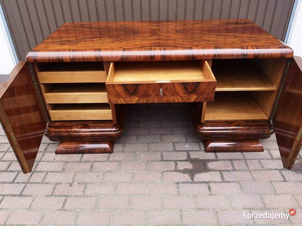 Biurko ARTDECO Orzech Politura Stare Antyk Swarzędz sprzedam