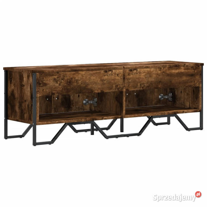 Szafka pod TV przydymiony dąb 122x34x41 WM848586