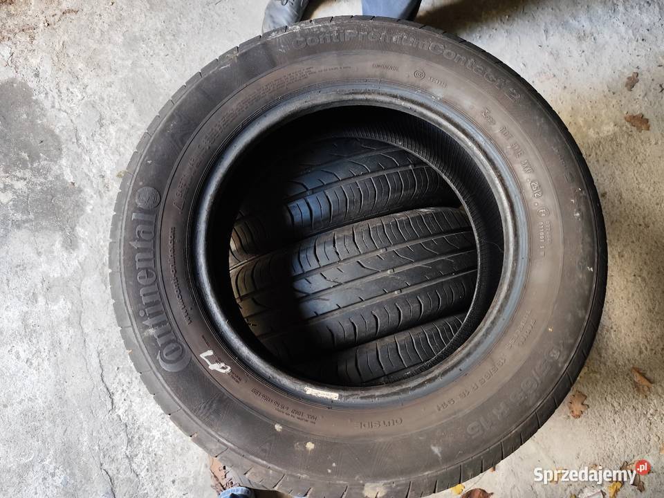 Sprzedam zestaw używanych opon ContiPremium 2 65 Pruszków