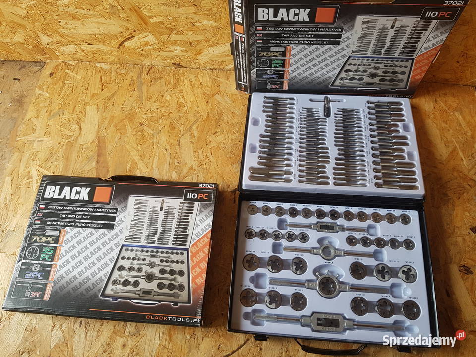 GWINTOWNIKI I NARZYNKI ZESTAW 110EL Black sprzedam