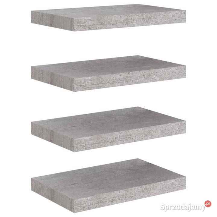 Półki ścienne 4 szarość betonu 40x23x38 MDF mazowieckie Warszawa