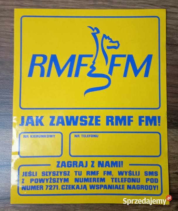 RMF FM naklejka radio Zbylitowska Góra