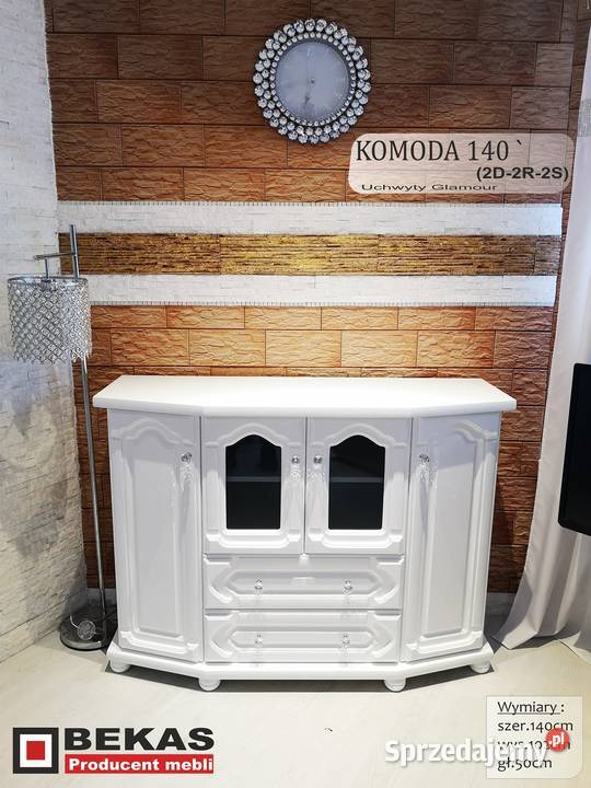 Komoda 180 Biała Skandynawia Dębowy Biały MAT Tczew sprzedam