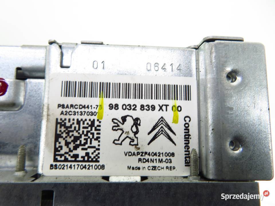 RADIO CITROEN C3 II SC 98032839XT Radioodtwarzacze sprzedam
