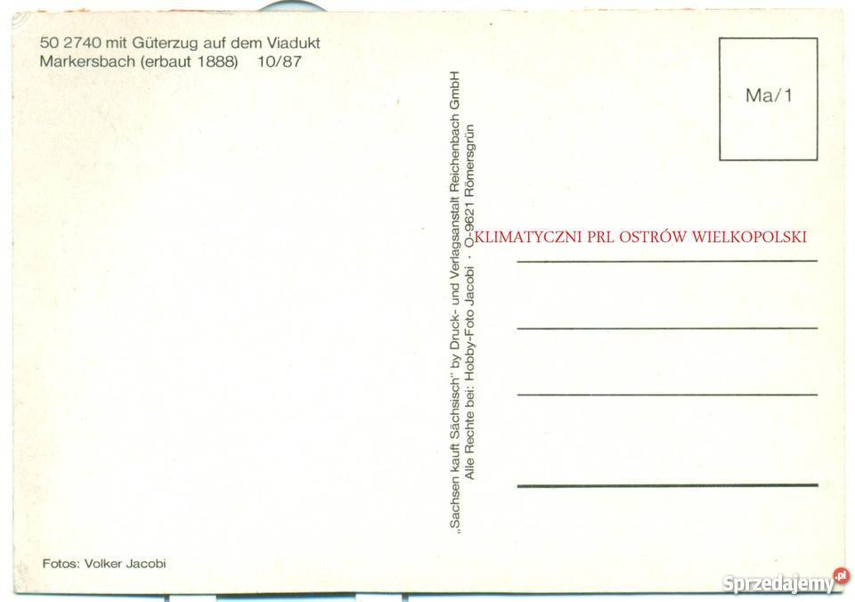 Stara pocztówka lokomotywa parowóz 11 wielkopolskie Ostrów Wielkopolski sprzedam