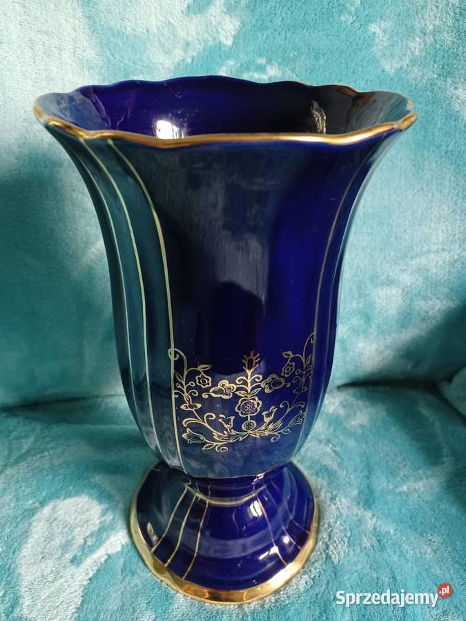 Wazon porcelana Chodzież kobalt Łódź sprzedam
