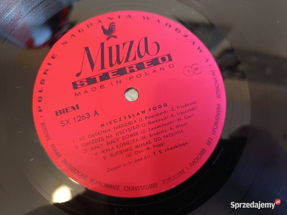 Winyl Winyle Mieczysław Fogg Zawsze będzie płyta winylowa sprzedam