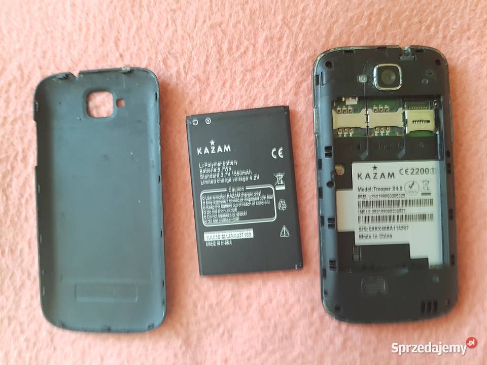 KAZAM Trooper X40 telefon smartfon uszkodzony Milicz
