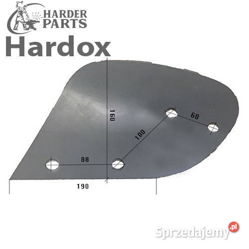 Odkładnia przedpłużka HARDOX 3470541L D2L do Suwałki