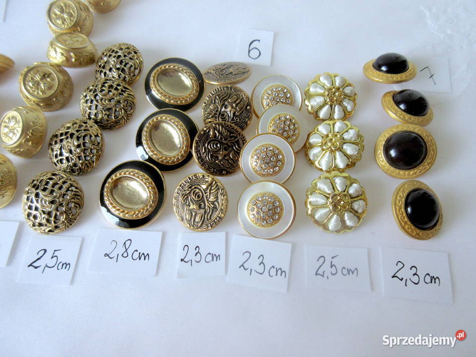 Guziki ozdobne metalowe Straszydle