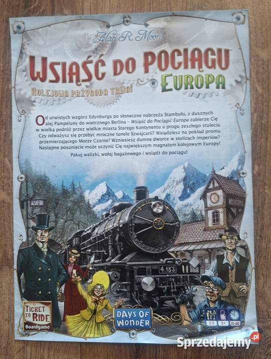 Wsiąść do pociągu Europa gra planszowa rodzinna lubuskie Zielona Góra