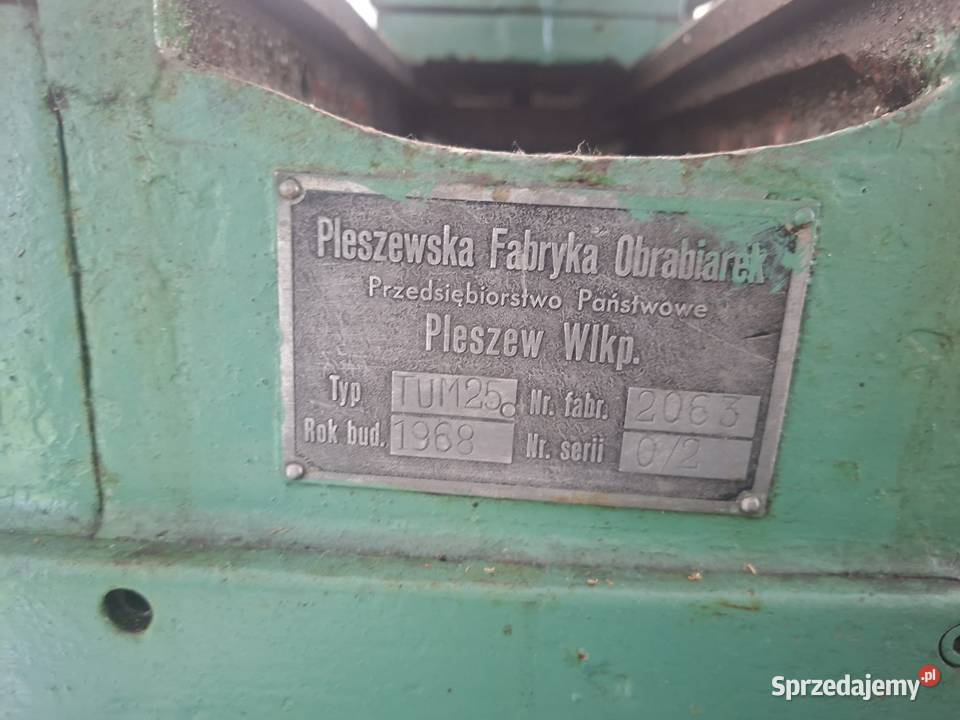 Tokarka uniwersalna TUM 25a zachodniopomorskie Szczecin