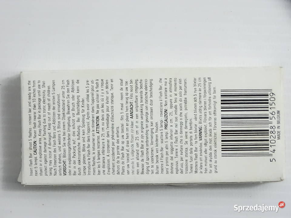 Kultowy Flash Bar SYLVANIA do Polaroida SX70 Biłgoraj