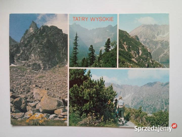 Pocztówka Tatry Wysokie 1992r Znaczek Dąbrowa Górnicza