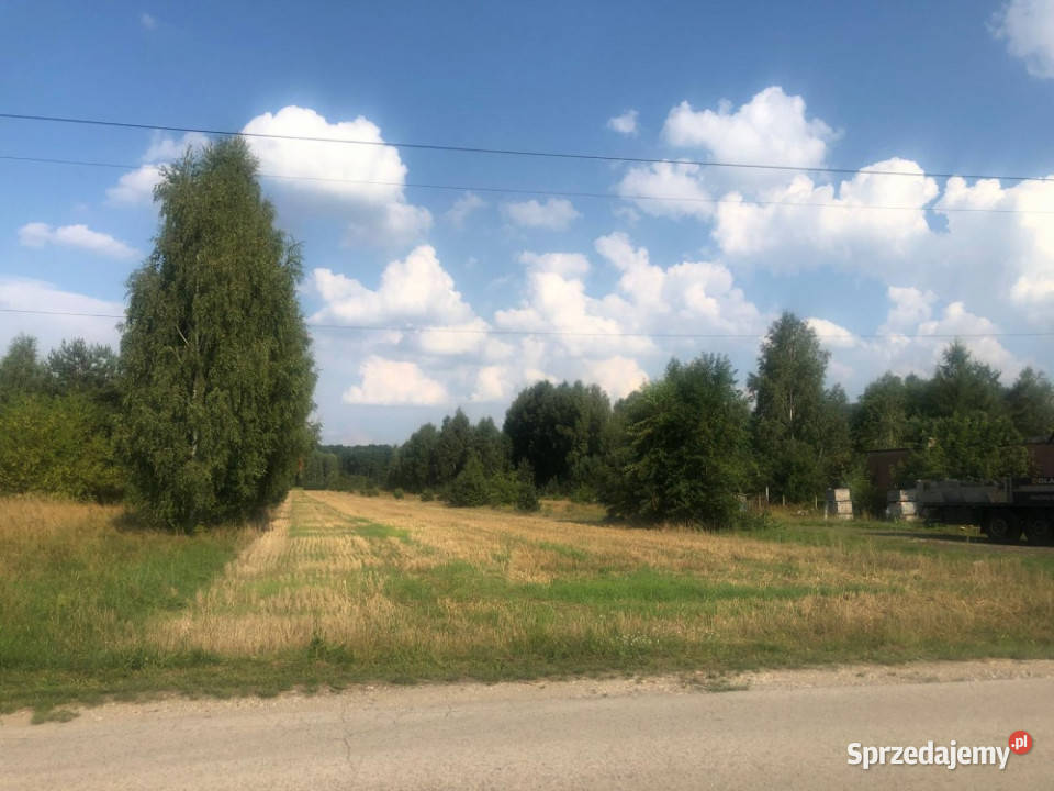 Działka budowlana lasu i rzeki Niewiadów 8510m2 Sprzedaż Szymanów
