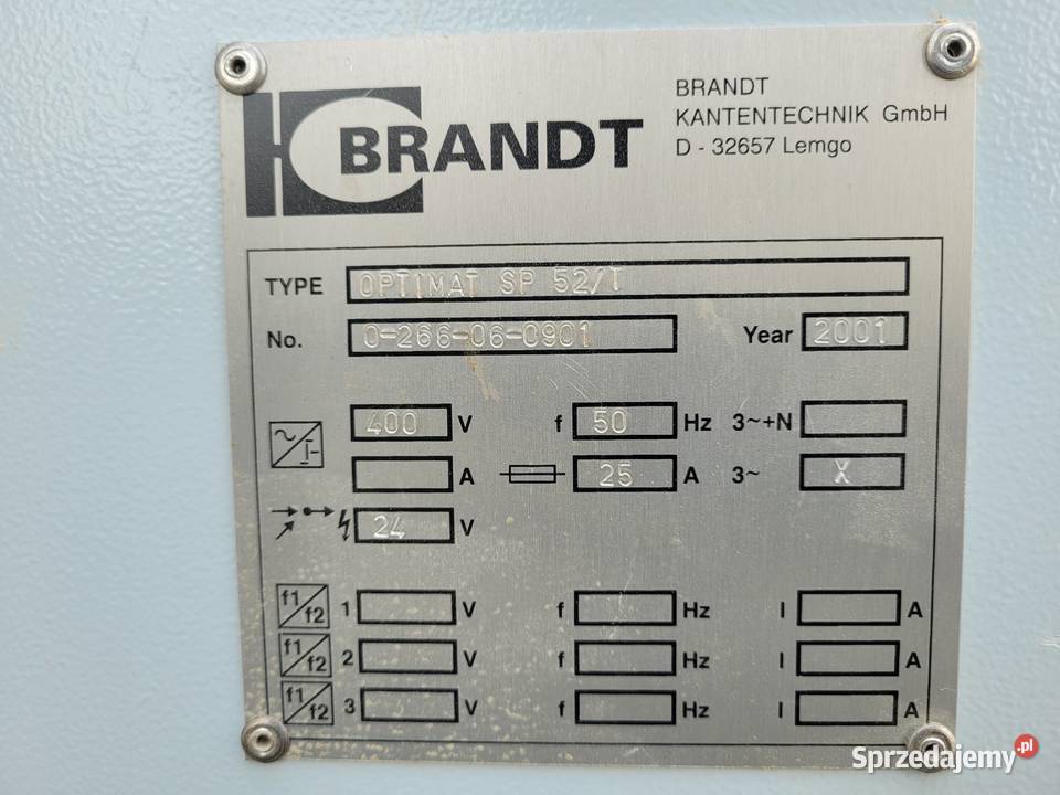 Obrabiarka do kantów Brandt Optimat 52 T Miastko sprzedam
