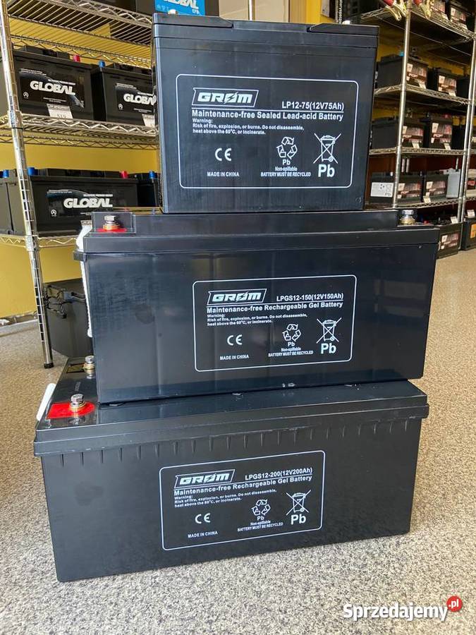 Akumulator głębokiego rozładowania GROM 12V akumulatory Starogard Gdański