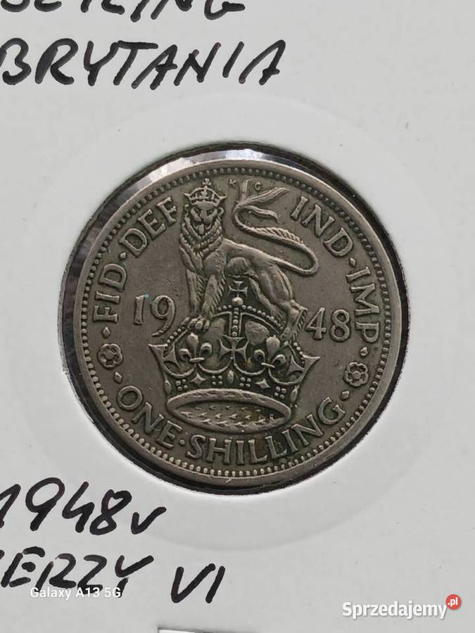 1 Szyling W Brytania 1948 r Jerzy VI Typ I