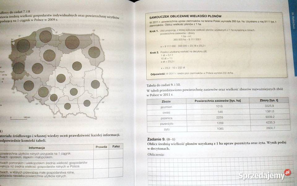 Oblicza geografii 3 Maturalne karty pracy Marian lubelskie Chełm sprzedam