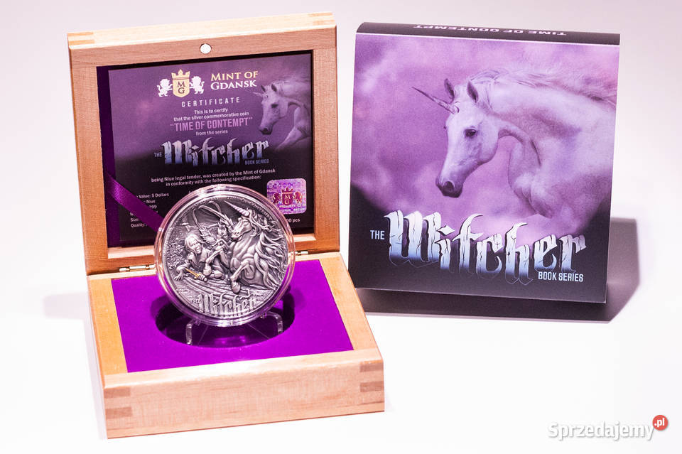 5 Czas Pogardy Wiedźmin 2 oz Ag 999 1112000 Numizmatyka Gdańsk sprzedam