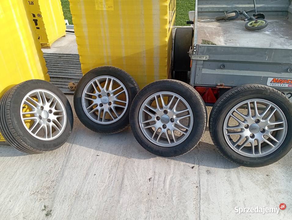 Alufelgi 15 Ford 4x108 plus opony aluminiowe Brzeg Głogowski