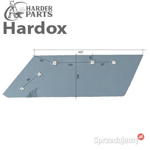 Lemiesz 300hektarów HARDOX 405128L części do nieuszkodzony Suwałki