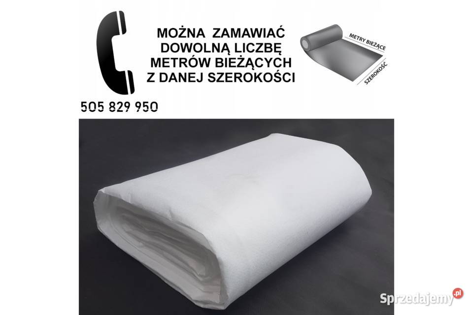 Geowłóknina ATESTOWANA biała PES B 400g AJJ 4m Wrocław