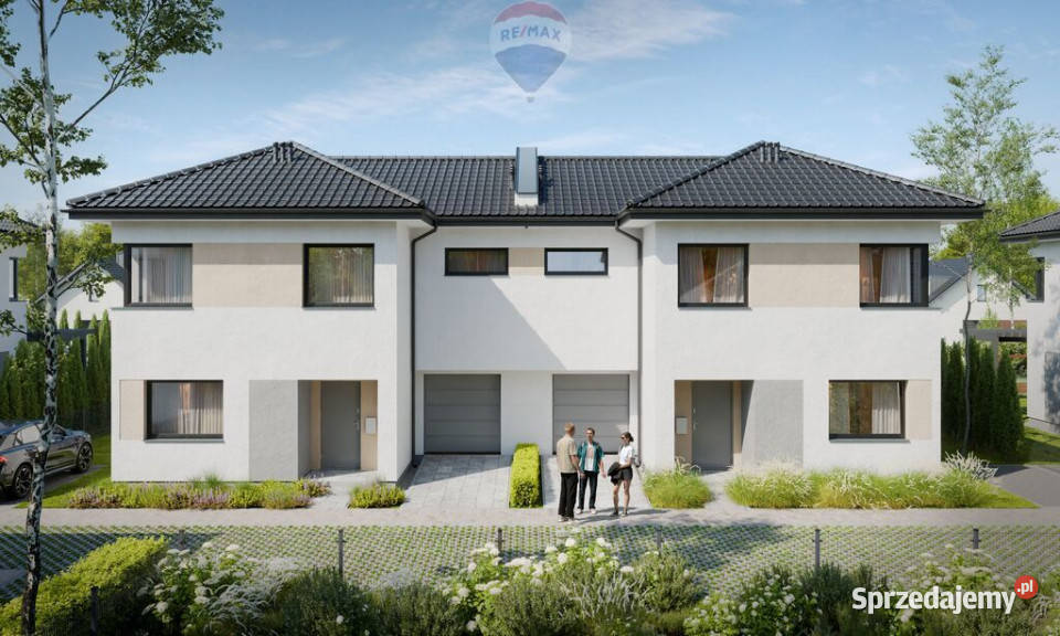 Nowoczesny dom bliźniak w Łazach 11B