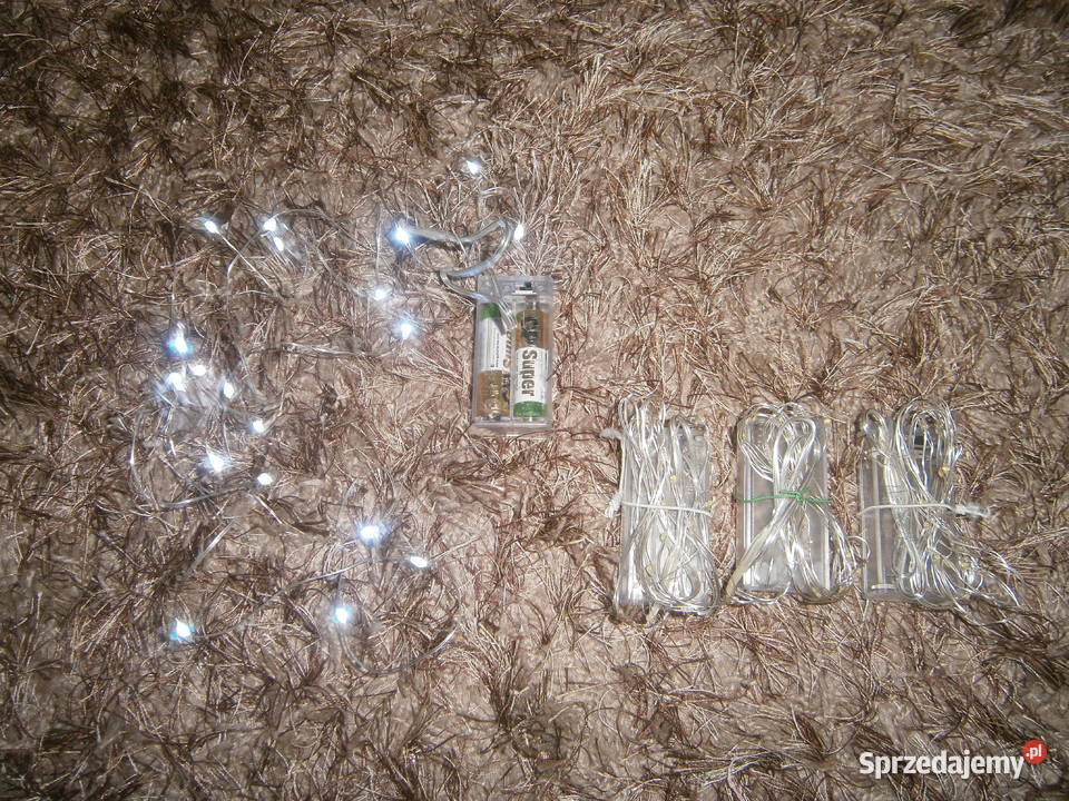 lampki na baterie na druciku 20 led mazowieckie