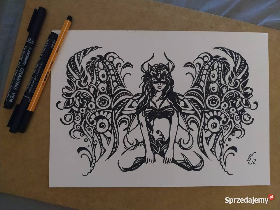 Rysunek w masce cienk blok t A4 250 gm2 Warszawa