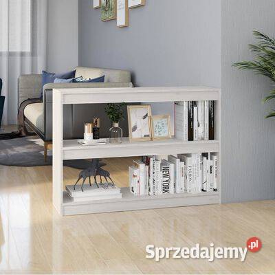 vidaXL Regał na książkiprzegroda biały Warszawa
