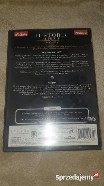 5 Płyt DVD 9 filmów HISTORIA FUTBOLU w pudełkach Warszawa