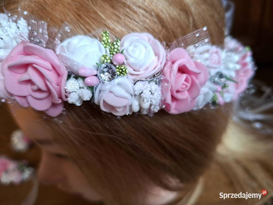 Wianek komunijny bransoletka Przypinka Borów sprzedam