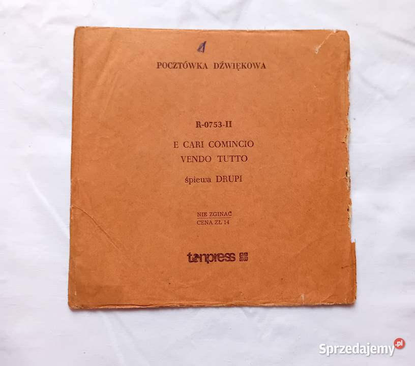 Pocztówka dźwiękowa Drupi E Cari Comincio Vendo wielkopolskie