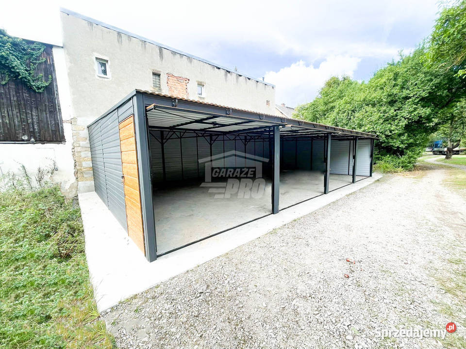 Rząd garaży Garaż blaszany 12x6m 4x brama Chodzież