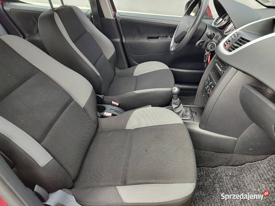 PEUGEOT 207 14 BENZYNA wiśniowy Leszno