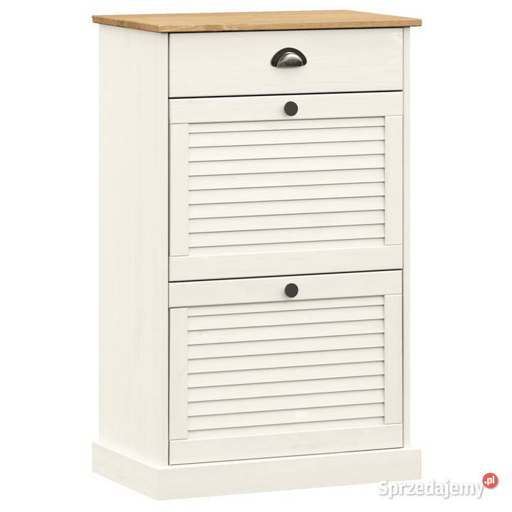 Szafka na buty VIGO 60x35x96 biała lite drewno Warszawa