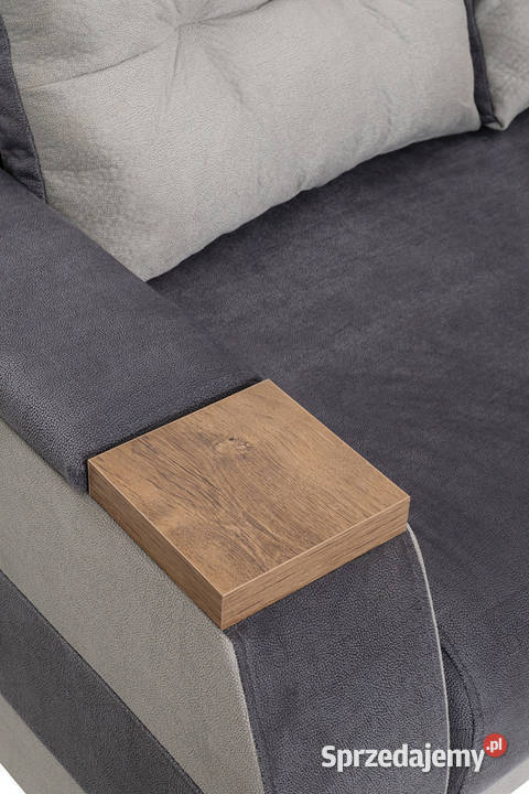 Kanapa Tapicerowana z Bokami DAVOS Szara Dom i Ogród Dynów