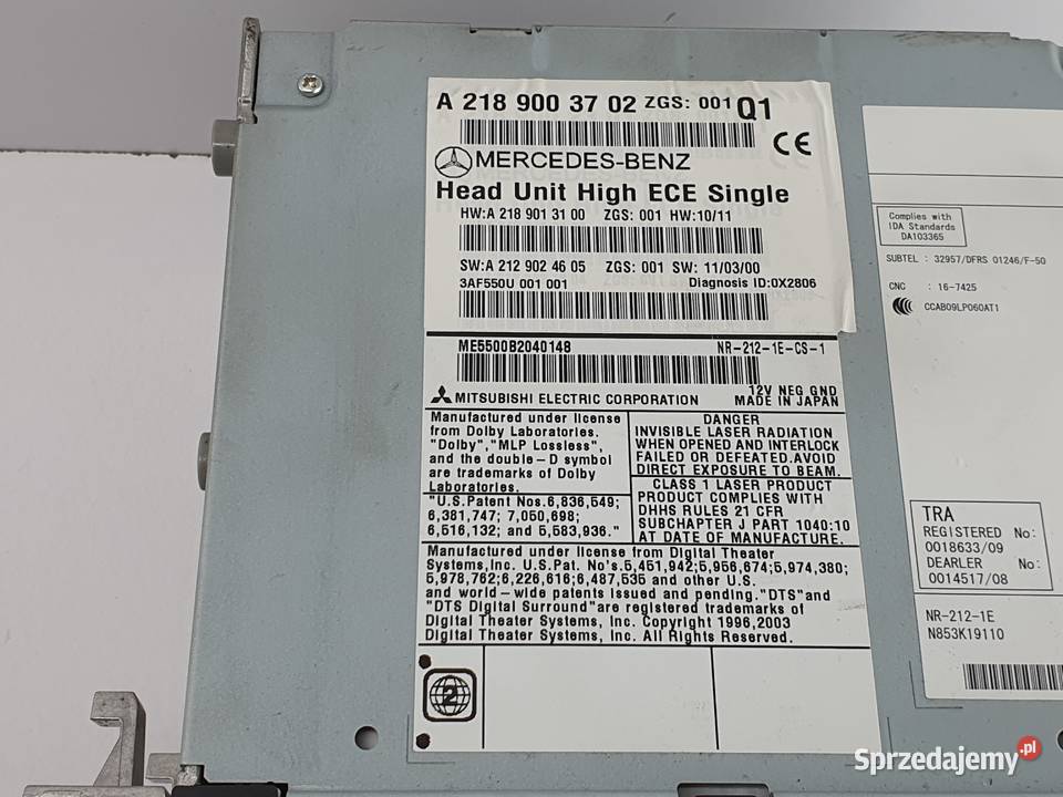 Radio Nawigacja Mercedes Cls W218 2189003702