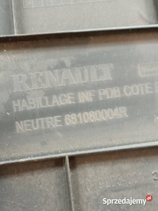 SCHOWEK PRAWY PASAŻERA DESKI 681080004R Renault