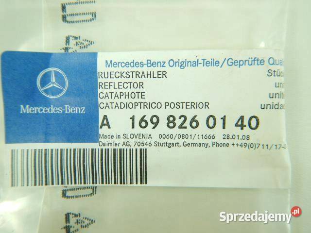 ODBLASK KLAPY TYŁ MERCEDES W169 W245 A1698260140