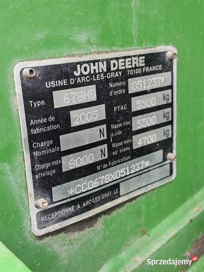 Prasoowijarka John Deere 678 TTsystem MaxiCut Puńsk