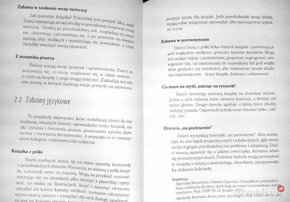 Zabawy z książką w przedszkolu w domu i w szkole Chełm