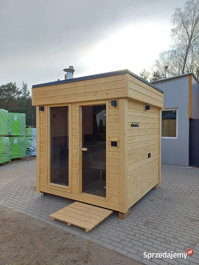 Sauna ogrodowa Premium izolowana piec na drewno Płock