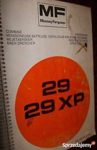Katalog części MF 24 27 29 31 XP Massey Ferguson