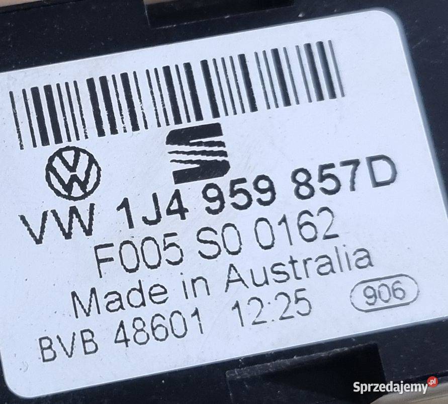 Przełącznik szyb VW 1J4959857D pomorskie Bolesławice