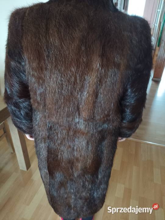 Naturalne Futro z Nutri brązowy/beżowy Kurtki i płaszcze