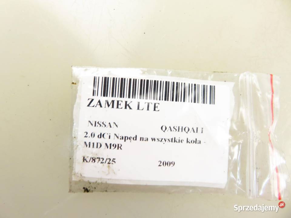 ZAMEK LEWY TYLNY NISSAN QASHQAI I małopolskie