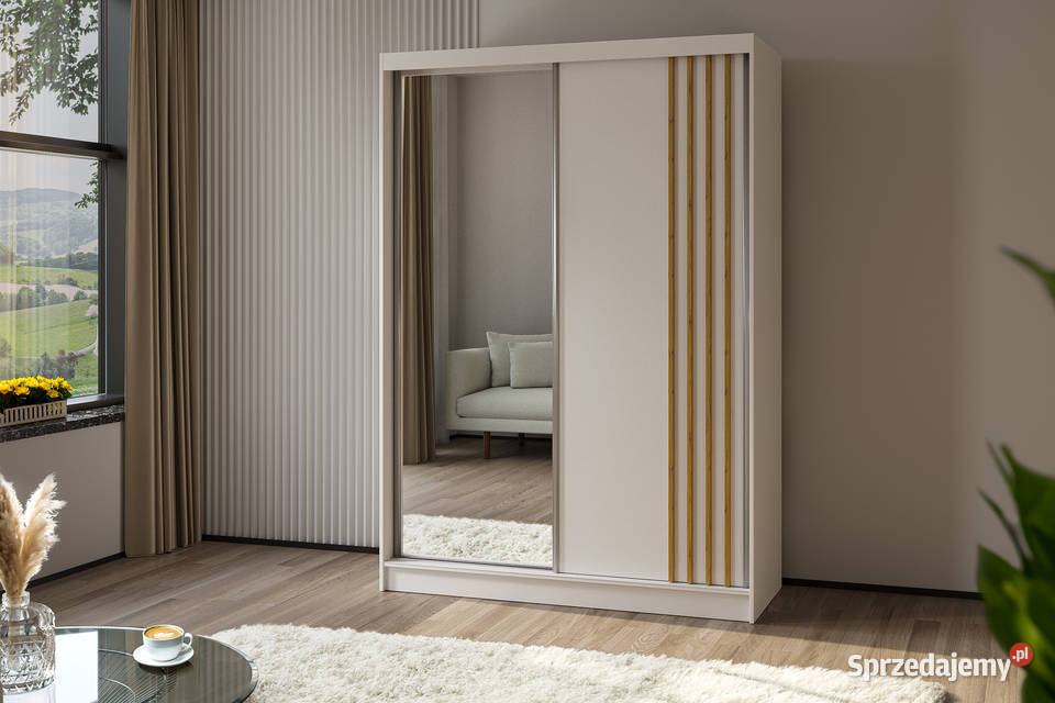 Szafa150 z lustrem i lamelami w różnych kolorach 216cm Rzeszów